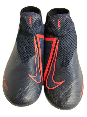 Nike Phantom VSN Ghost Mens Boys Soccer Cleats US Size 6.5 403258-440 Navy Blue